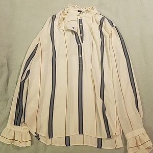 Ann Taylor Striped Blouse